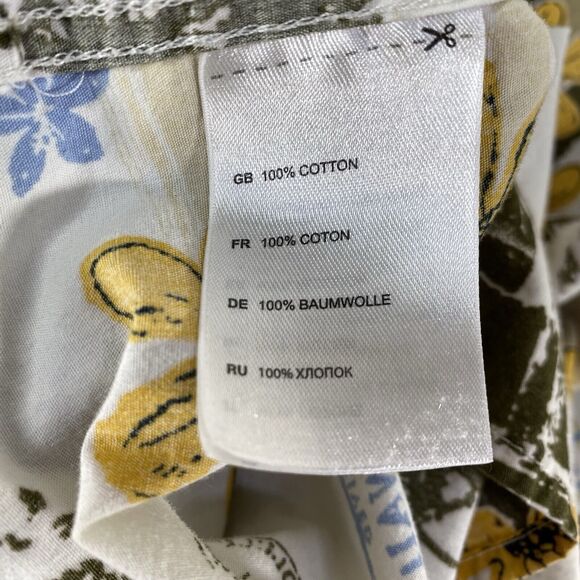 HB Harbor Bay Shirt Mens 4XL Tan Hawaiian Palm Short Sleeve Button Pocket Tropic - Picture 13 of 14